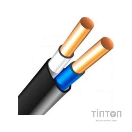 Кабель силовий ЗЗКМ 2х2.5 кв.мм негорючий, плоский, 100м (ВВГнг-П 2x2,5 ECG / 707262)