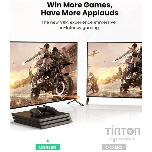 Кабель Ugreen HD140 8K HDMI 2.1 Cable Braided 3m (Black)