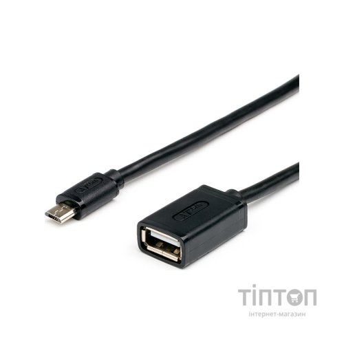 Кабель USB 2.0 AF to Micro 5P OTG 0.1 м Atcom (3792)