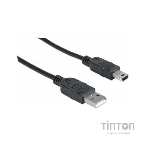 Кабель USB 2.0 AM/mini 5PM 1.8 м Manhattan (333375)
