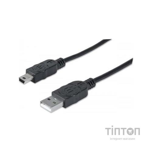 Кабель USB 2.0 AM/mini 5PM 1.8 м Manhattan (333375)
