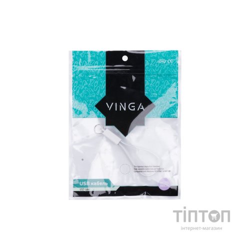 Кабель USB 2.0 AM to Lightning 0.215m Vinga