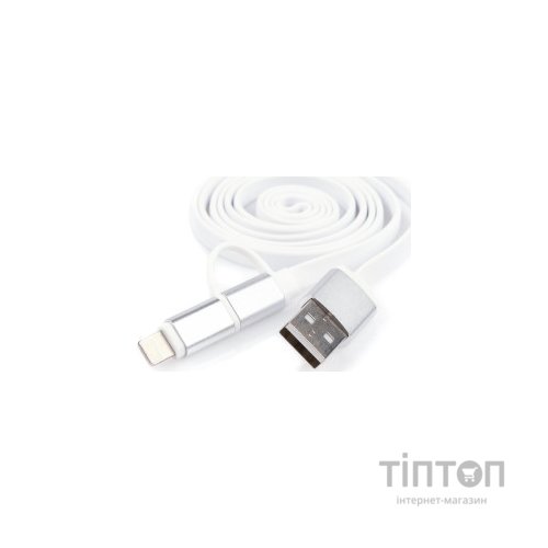 Кабель USB 2.0 AM to Micro 5P&Lightning 1.0m Vinga