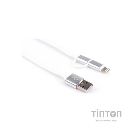 Кабель USB 2.0 AM to Micro 5P&Lightning 1.0m Vinga