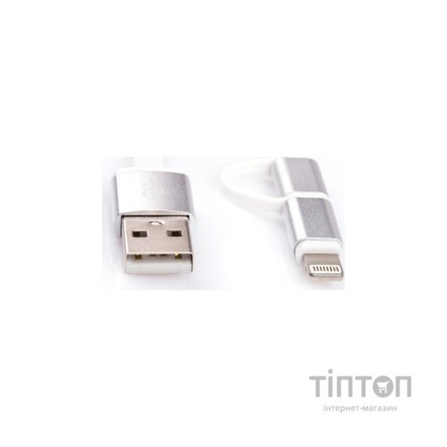 Кабель USB 2.0 AM to Micro 5P&Lightning 1.0m Vinga