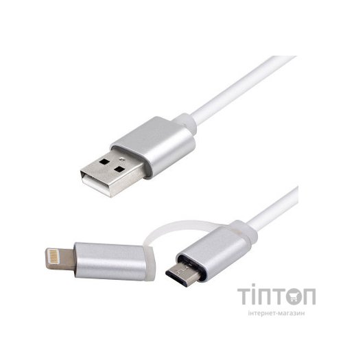Кабель USB 2.0 AM to Micro 5P&Lightning 1.0m Vinga