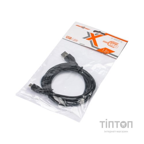 Кабель USB 2.0 AM to Mini 5P 1.8 m Maxxter (U-AM5P-6)