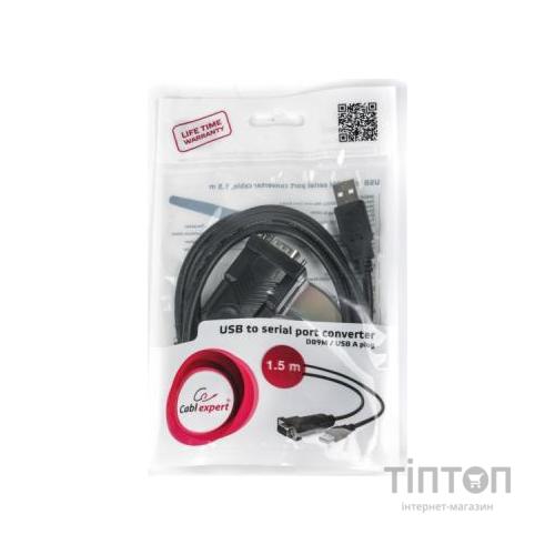 Кабель USB to COM 1.5 m Cablexpert (UAS-DB9M-02)