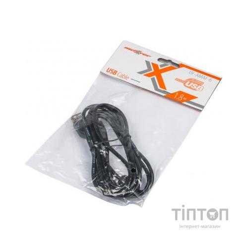 Кабель USB2.0 AM/AF 1.8 m Maxxter (U-AMAF-6)