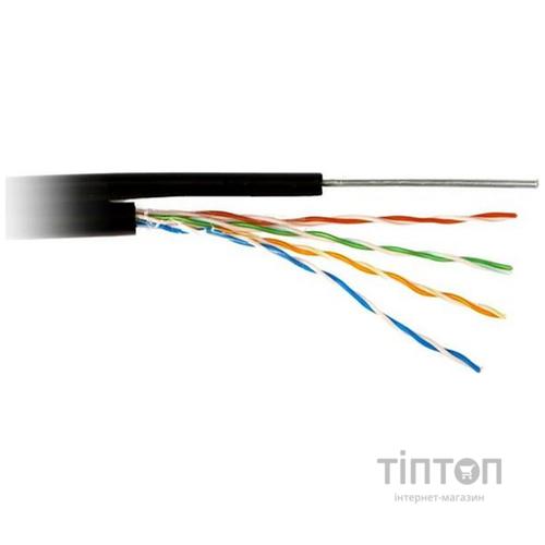 Кабель UTP 305м cat.5e Premium CU, для зовнішньої прокладки з тросом Atcom (11952)