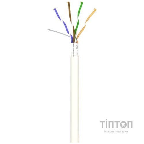 Кабель вита пара OK-Net КПВЭ-ВП (200) FTP, CAT5е, 4х2х0.51, бухта 100м