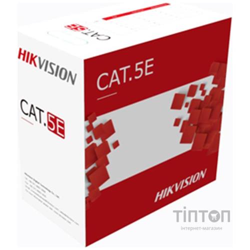 Кабель витая пара Hikvision (DS-1LN5EO-UU/E ) UTP cat 5E, 305м, Corton Box