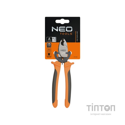 Кабелеріз Neo Tools для мідних та алюмінієвих кабелів,160 мм (01-513)