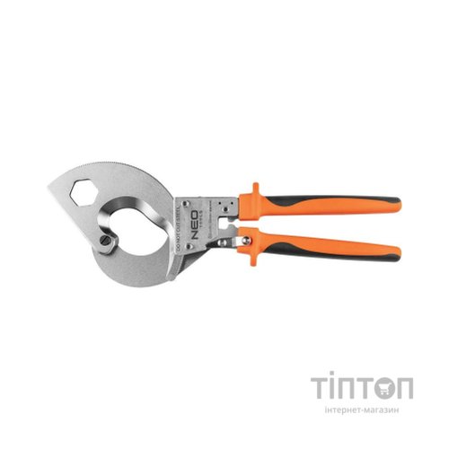 Кабелеріз Neo Tools для мідних та алюмінієвих кабелів, 400 мм, з тріскачкою (01-401)