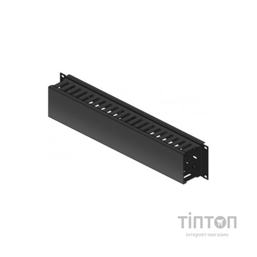 Кабельний організатор 19" 2U 80х60 RAL9005 Conteg (DP-VP-K03)