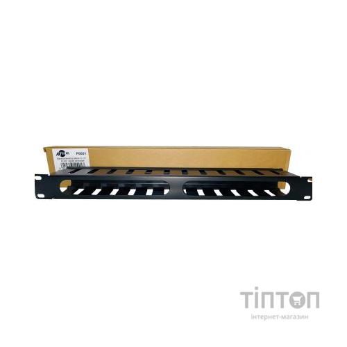 Кабельний організатор Atcom 19" 1U гребінчатий, цільнометалевий (P0001)