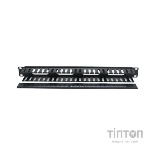 Кабельний організатор EPNew 19" 1U с крышкой (PLMN-060Z)