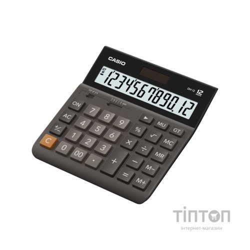 Калькулятор Casio DH-12-BK-S-EP, чорний (CALC-CAS-DH-12-BK-S)