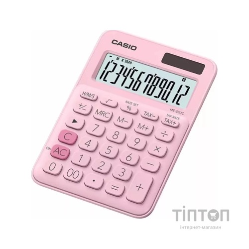 Калькулятор Casio MS-20UC-PK-W-UC), рожевий (CALC-CAS-MS-20UC-PK)