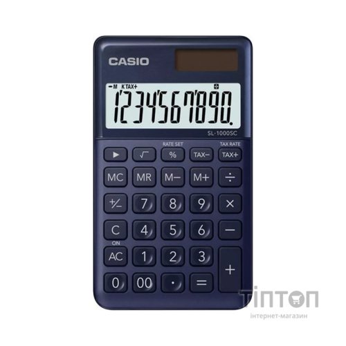 Калькулятор Casio SL-1000SC-NY-W-EP, темно-синій (CALC-CAS-SL-1000SC-N)