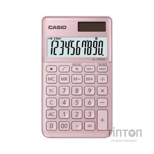 Калькулятор Casio SL-1000SC-PK-W-EP, рожевий (CALC-CAS-SL-1000SC-P)