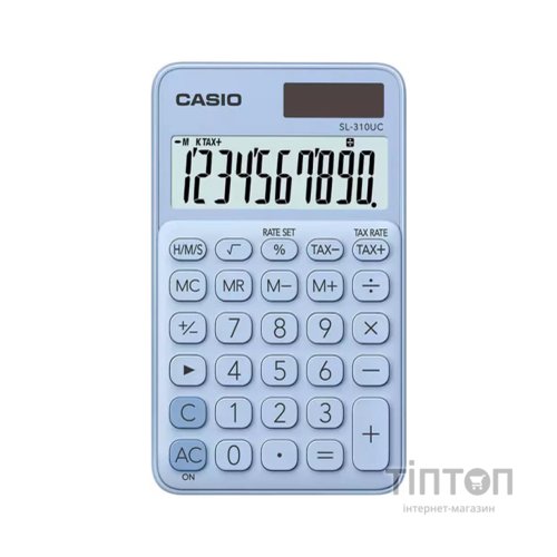 Калькулятор Casio SL-310UC-LB-W-EC, блакитний (CALC-CAS-SL-310UC-LB)