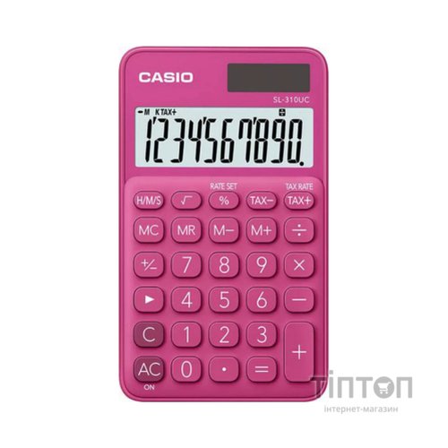 Калькулятор Casio SL-310UC-RD-W-EC, червоний (CALC-CAS-SL-310UC-RD)