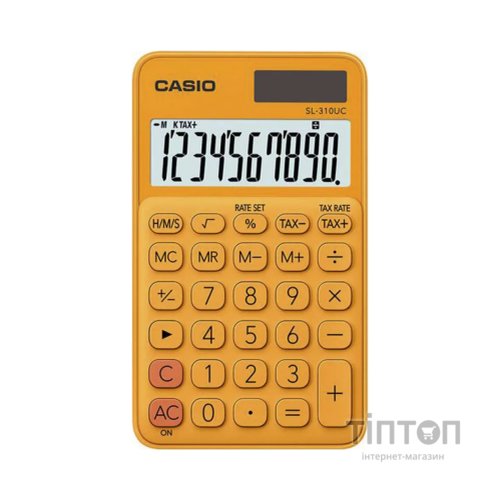 Калькулятор Casio SL-310UC-RG-W-EC, помаранчевий (CALC-CAS-SL-310UC-RG)
