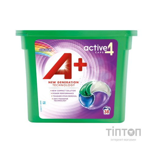 Капсули для прання A+ Color 4 в 1 38 шт. (8435495818298)