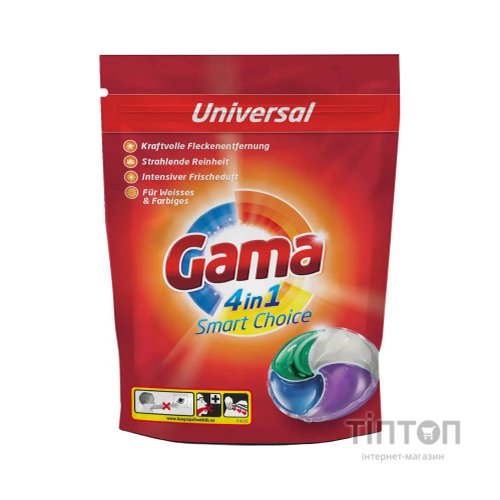 Капсули для прання Gama 4 in 1 Universal 30 шт. (8435495826996/8435495836698)