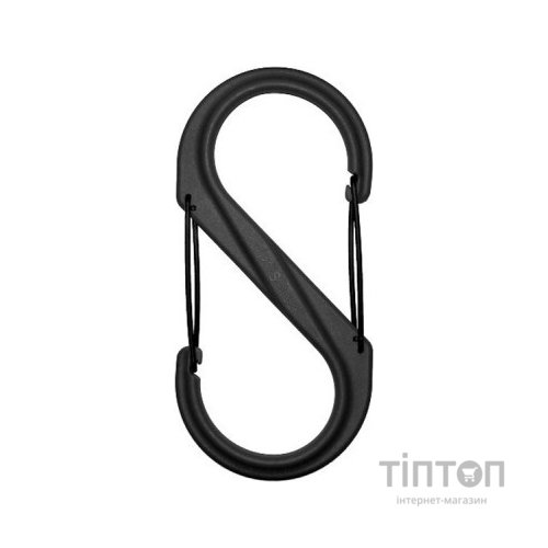 Карабін туристичний Nite ize Plastic Carb S Biner Size 10 NI678 All Black (4823082709496)