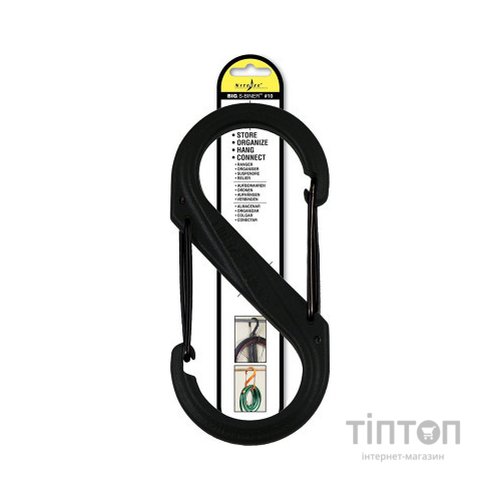 Карабін туристичний Nite ize Plastic Carb S Biner Size 10 NI678 All Black (4823082709496)
