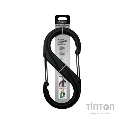 Карабін туристичний Nite ize Plastic Carb S Biner Size 10 NI796 Black (4823082709403)