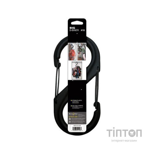 Карабін туристичний Nite ize Plastic Carb S Biner Size 10 NI796 Black (4823082709403)
