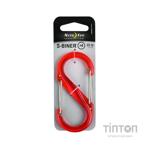 Карабін туристичний Nite ize Plastic Carb S Biner Size 4 NI674 Orange (4823082709557)