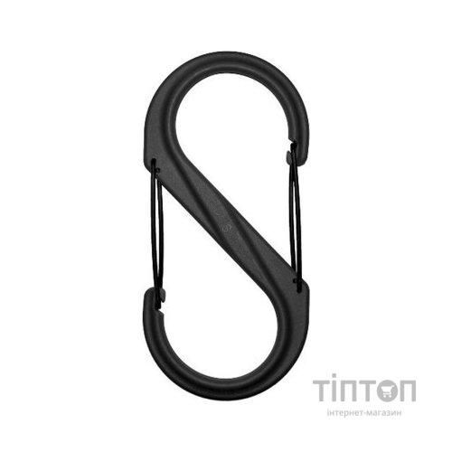 Карабін туристичний Nite ize Plastic Carb S Biner Size 8 NI677 All Black (4823082709397)