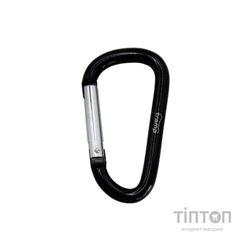 Карабін туристичний Tramp Набір 10 шт без муфти 7 cм Black (UTRA-301-black)