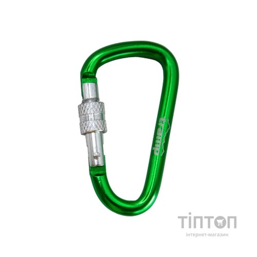 Карабін туристичний Tramp Набір 10 шт з муфтою 7 cм Green (UTRA-302-green)
