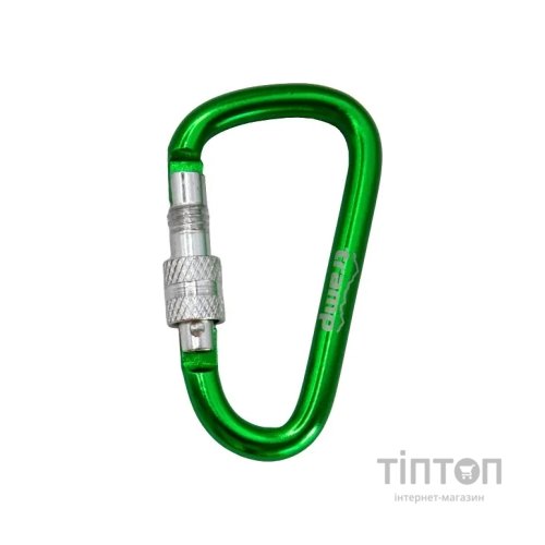 Карабін туристичний Tramp Набір 10 шт з муфтою 7 cм Green (UTRA-302-green)