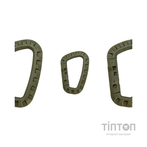 Карабін туристичний Tramp Набір 3 шт пластикових Green (UTRA-304-green)