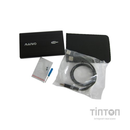 Карман зовнішній Maiwo K2501A-U2S black