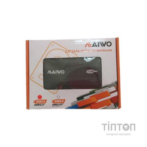 Карман зовнішній Maiwo K2501A-U2S black