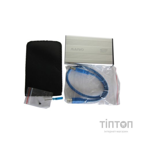 Карман зовнішній Maiwo K2501A-U3S silver