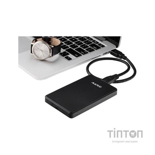 Карман зовнішній Maiwo K2503DU2 black