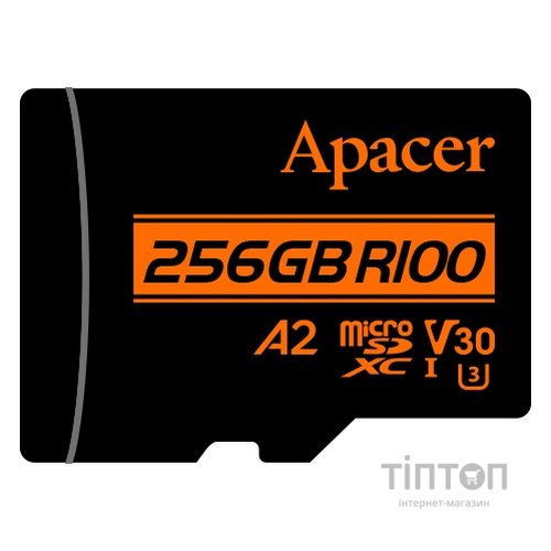 Карта пам'яті Apacer 256GB microSD class 10 UHS-I U3 (AP256GMCSX10U8-R)