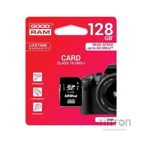 Карта пам'яті Goodram 128GB SDXC class10 USH-I (S1A0-1280R11)