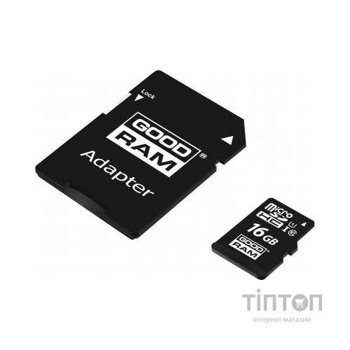Карта пам'яті Goodram 16GB microSDHC Class 10 (M1AA-0160R12)
