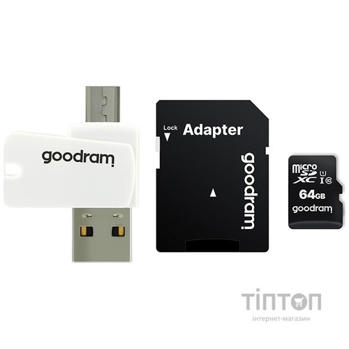 Карта пам'яті Goodram 64GB microSDXC class 10 UHS-I (M1A4-0640R12)