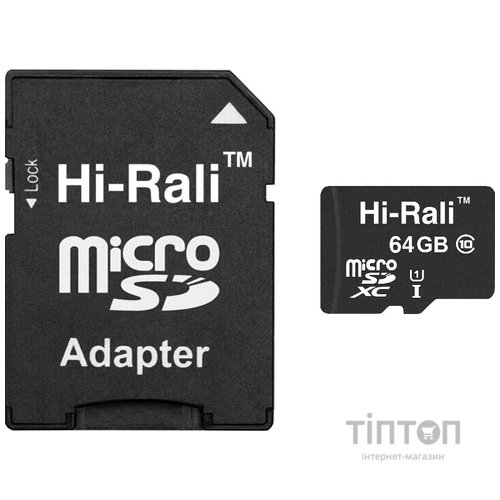 Карта пам'яті Hi-Rali 64GB microSDXC class 10 UHS-I (HI-64GBSDCL10-01)