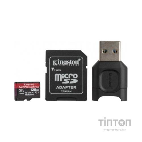 Карта пам'яті Kingston 128GB microSDXC class 10 Canvas React+ (MLPMR2/128GB)